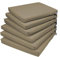 Rollmayer 6er Set Stuhlkissen Stuhlauflage Sitzkissen Sitzpolster Auflage für Stühle in Haus und Garten Kollektion Vivid (Beige 3, 40x40x4cm)