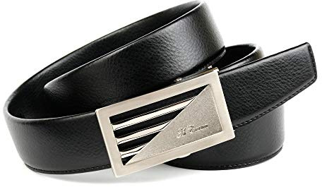 Anthoni Crown Herren 2211T10 Gürtel, Schwarz, 100
