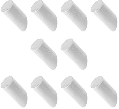 10 Stück Wandhaken Holz Dot Hanger Kit Wandmontage Rustikaler Mantel Hut Handtücher Robe Eingangsbereich Weiß