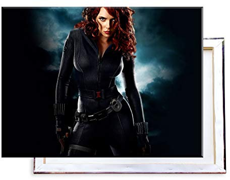 Unified Distribution Black Widow - 80x60 cm Kunstdruck auf Leinwand • erstklassige Druckqualität • Dekoration • Wandbild