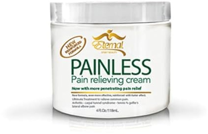 Eternal Spirit Beauty Painless Cream, Fast-Absorbing Soothing Cream for Muscles & Joints, with Arnica & Tea Tree Oil, Relief Formula, Family-Friendly Use, 4 Oz