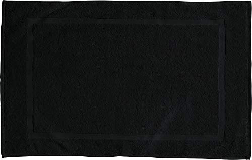 REDBEST Duschvorlage, Badteppich Chicago schwarz Größe 50x80 cm - extra dick, weich, saustark und strapazierfähig (weitere Farben)
