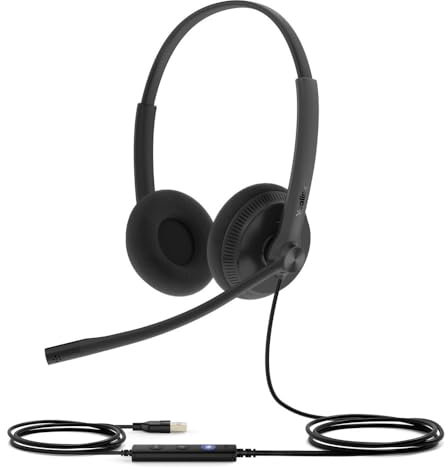 Yealink Telefonia - Cuffie USB UH34 Lite Dual UC, Nero