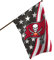 FOCO Tampa Bay Buccaneers NFL Americana Vertikale Flagge