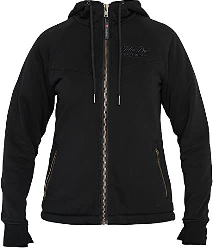 John Doe XTM 2.0 Damen Motorrad Zip Hoodie | Wetterfester Fahrkomfort