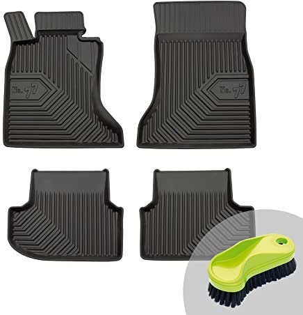 FROGUM No.77 Gummimatten Ganzjahresset von Auto Fußmatten Autofussmatten für BMW 5er F10 xDrive 2013-2017 | Langlebiges TPE Material