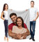 Ferocity Personalisierte Foto Decke mit Eigenem Einen Foto 120x150 cm Sofadecke; Super Weiche Extra Gemütliche Kuscheldecke für die Familie Freunde Geschwister Lustiges Geschenk; Fullprint [081]