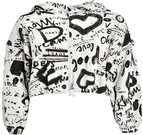 DEHA Damen Allover Puff Kapuzenpullover