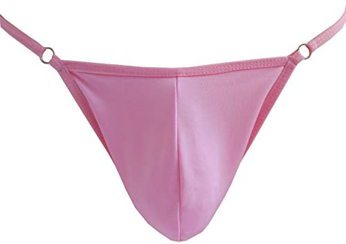 VemeFufu G-String Perizoma Slip Tanga Uomo Mutande Sexy Vita Bassa Maschile Elastici Thong Uomini Intimo Rosa