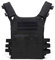 Taktische CS Feldweste, Airsoft-Weste, Outdoor Kampftrainingsweste, JPC-Weste, Nylon, Verstellbar für Unisex (Khaki), Schwarz, One Size