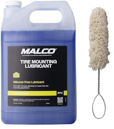 Malco Lubrificante per Montaggio e smontaggio Pneumatici – per Pneumatici automobilistici, Camion, fattorie e Costruzione Pesanti/Tenuta migliorata delle Perline/Protezione dalla ruggine/Senza