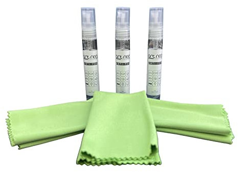 ARNOG x3 spray limpiador de gafas con gamuza 5ml de contenido en cada bote para una limpieza suave y profunda de tus lentes con efecto antivaho
