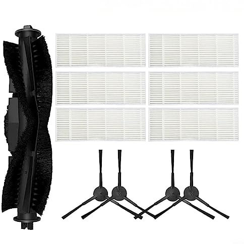 Robot aspirador ErsAspirador de repuesto para Tikom G8000 Pro para aspiradora Honiture G20, 1 cepillo principal+4 cepillos laterales+6 filtros, juego de piezas de repuesto, accesorios, accesorios de