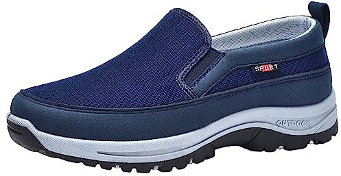 Stivali Estivi Donna Traforati Stivali Uomo Alti Neri Dude Scarpe Uomo estive Stivali Gomma Uomo Blu Scuro-A 12.99