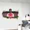 Themed Arsenal Wall Sticker - Bukayo Saka 24/25 Broken Wall Football Art (60cm width x 35cm height)