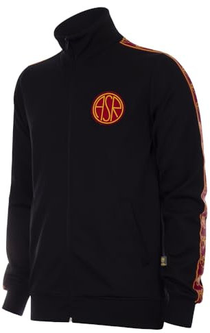 AS Roma Copa Herren Rom Jacke, Schwarz, L