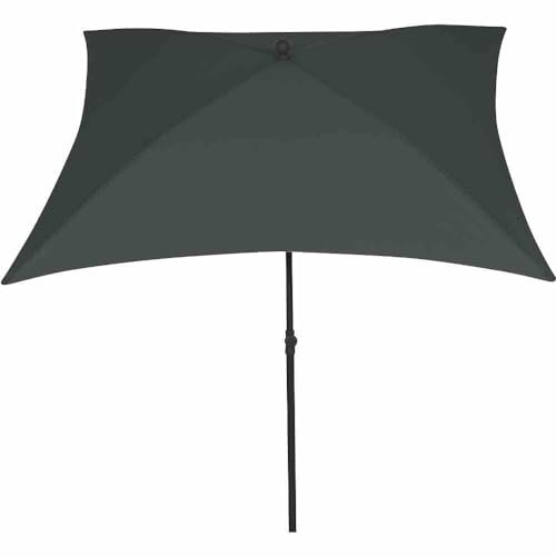 möbelando Sonnenschirm >City< in anthrazit, grau - 180x235x180 (BxHxT)