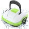 WYBOT Poolroboter Akku Ohne Kabel Poolsauger Roboter mit Dual-Antriebsmotoren, Poolroboter Akku Robotersauger für Flachem Boden Aufstellpools bis 50 m² Saugroboter Automatisches Parken Weiß Grün