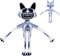 WOHAKUGX Zoo Nomaly Plush, 2024 New Zoo Nomaly Toys Plush,Zoo Nomaly Zookeepers Plushies,Anime Cartoon Game Stuffed Plushies Toys,Soft Stuffed Animal Pillow Doll for Fans Kids Boys Girls (W)