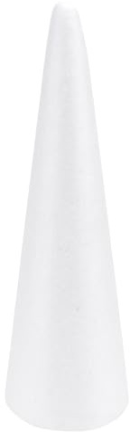 Happyyami WeißE Styroporkegel 30cm DIY Bastelprojekte Kinder Polystyrol Schaumkegel Weihnachtsbaum-Formen Heimdekoration Schaumstoffkegel FüR Winter Neujahrsfeiern