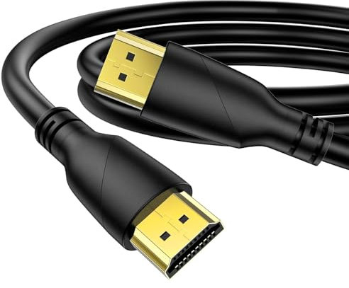 Avilia Cavo HDMI 2.0 con Connettori Placcati Oro Maschio/Maschio – 3m Nero - Ideale per Trasferire Dati in Modo Veloce e Costante
