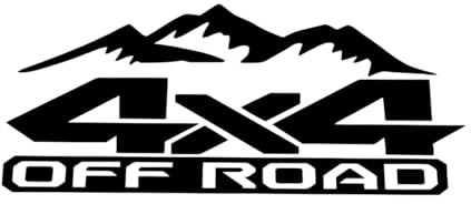 Moderne 4x4 OFF ROAD 1500 2500 Dakota Lkw Auto Aufkleber Set Aufkleber-L-42x50cm-Black