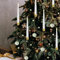 Christmas Tree Candles Battery Operated,Flameless Christmas Tree Candles, Christmas Tree Led Candles for Home, Party Decor With Crystal Ball Hooks (12 Pcs,Crystal Ball)