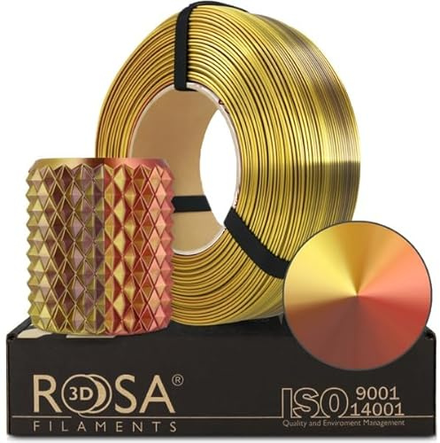 ROSA3D Magic PLA Silk Filament 1.75 mm für 3D Drucker, Schatz Refill 1 kg