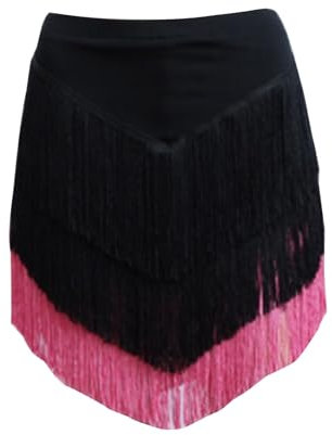 Damen Bauchtanz Rock Hüfttuch Quaste Hüfttuch Outfits Rock Bauchtanz Kostüm Ballettrock Hüfttuch mit Münzen Tanz Hip Belt Bauchtanz Rock Tanzrock Fransenrock Performance Outfit für Frauen (XXL)