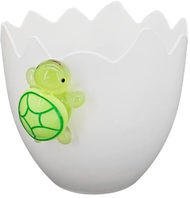 Eierschalen-Pflanzgefäß für Eier, Sukkulenten-Topf, Schildkröten-Eierschalen-Topf, Tischdekoration, Ostereier-Pflanzer