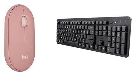 Logitech Pebble Mouse 2 & Trust Ody II Silent Wireless Keyboard,