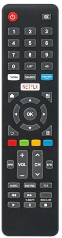 ALLIMITY Fernbedienung Kompatibel mit Blaupunkt TV BS40F2012NEB BS42F2242NEB BS43U3012OEB BS49U3122OEB BKS40F2012N00EB74L BKS43U3012O00EB74N BKS49U3122O00EB75F