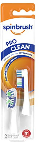 Spinbrush ARM & HAMMER Pro Series Daily Clean Akku-Zahnbürsten-Nachfüllpackungen, Medium