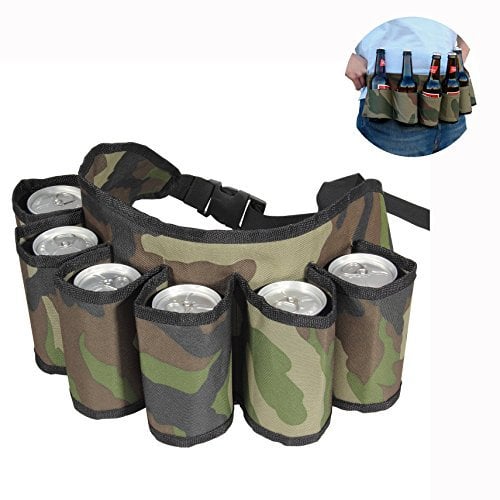 Cisixin Ceinture à Bière Soda, Ceinture Porte-Canettes Contenir 6 Boissons