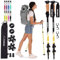 TrailBuddy Walking-Stöcke - Teleskop-Wanderstöcke für Damen & Herren - 62-137 cm - Ultraleichte Trekkingstöcke aus 7075 Aluminium - 1 Paar (Gelb)