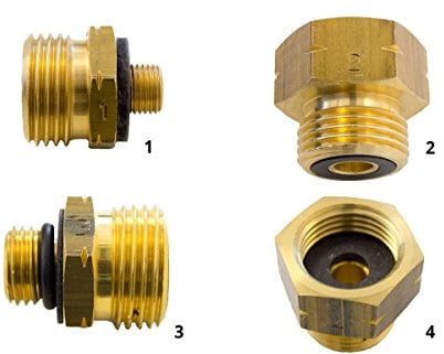 Euroadapter-Set für europäische Propangas-/Butangasflaschen, Gasadapter