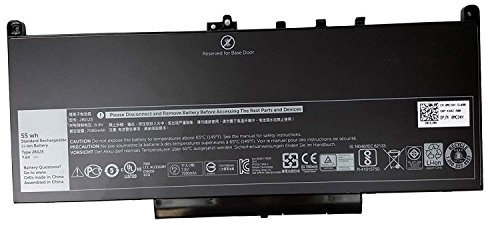 ASKC 55WH J60J5 Laptop Battery Replacement for Dell Latitude E7270 E7470 Series Notebook R1V85 MC34Y 451-BBSX 242WD 451-BBSY 451-BBSU 1W2Y2 7.6V 4Cell