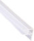 Mintice Tira de Sellado de La Puerta de Baño Sello Espacio de Ventana de Mampara de Ducha Curvo Plano Goma Caucho Vaso Fondo Clima 6mm 78 Pulgadas Forma de C