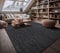 Paco Home Outdoor Teppich Flachgewebe Sisaloptik Modern Einfarbig meliert wetterfest & pflegeleicht Küchenteppich Ideal für Terrasse Balkon Garten, Grösse:150 cm Quadrat, Farbe:Anthrazit