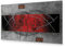 B&D XXL - Tableau décoratif nature 120x40 cm - Impression sur toile colorée - Décoration murale pour salon et chambre - Rouge rose marron gris - Nature plantes coquelicots abstraction b-A-0819-b-a
