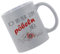 Glitzertasse (Silber) Ich bin nur zum Pöbeln hier. - Kaffeetasse, bedruckte Tasse mit Sprüchen oder Bildern, Bürotasse,