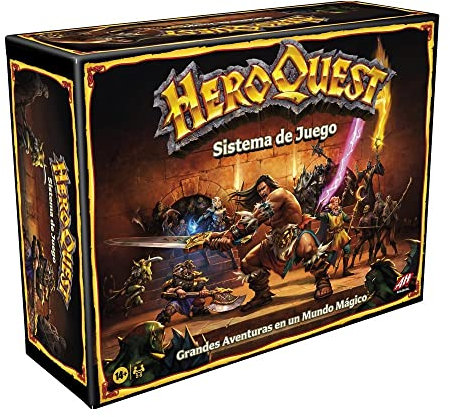 Hasbro Gaming Avalon Hill - Sistema de Juego HeroQuest - Juego de Aventuras en Mazmorras para 2 a 5 Jugadores a Partir de 14 años