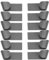SPORTARC 12 Stück Topfdeckelhalter Haushalt stanzfrei Türpfanne Deckel Organizer Wandmontage Haushalt Topf Deckel Aufbewahrungsregal Küchenutensilien