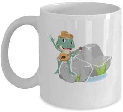 Coffee Mug Funny Banjo Frog Country Music