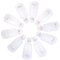 Qufiiry Clip Unghie, Mollette Unghie, 10 Pcs Rimozione Smalto Semipermanente Clip, Mollette Semipermanente, Cappucci Unghie per Rimuovere lo Smalto Semipermanente Gel(Bianco)