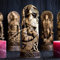 FIYSON Odin Figur - Nordische Götter Wikinger Deko Statue, Skandinavische Germanische Dekofigur für Weinschrank, Regal, Bücherregal - Skulptur Ornament