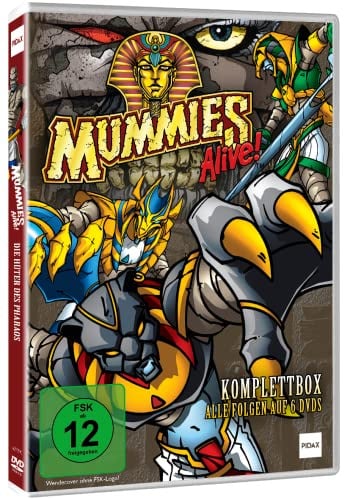 Mummies Alive Komplettbox: Die Hüter des Pharaos - Die Welt der ägyptischen Mythologie mit den unsterblichen Helden der Kindheit - 90er Fantasy Zeichentrick-Serie