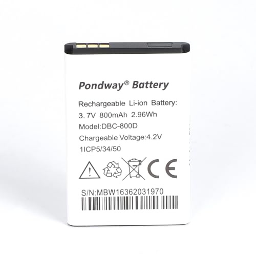 Batterie DBC-800D de rechange pour Dro PhoneEasy 6520 500 3,7 V 800 mAh | Cellule Li-ion 506 508 509 510 515