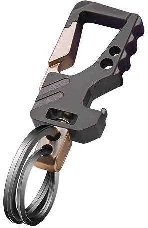 Liangery Heavy Duty Key Chain Bottle Opener with Double Key Rings Beer Opener Style Car Keychain for Men Women