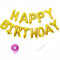Vthoviwa Happy Birthday Banner Or, HAPPY BIRTHDAY Girlande Luftballons Or, 16 Zoll Geburtstag Folienballon Alufolie Geburtstagsballon Or